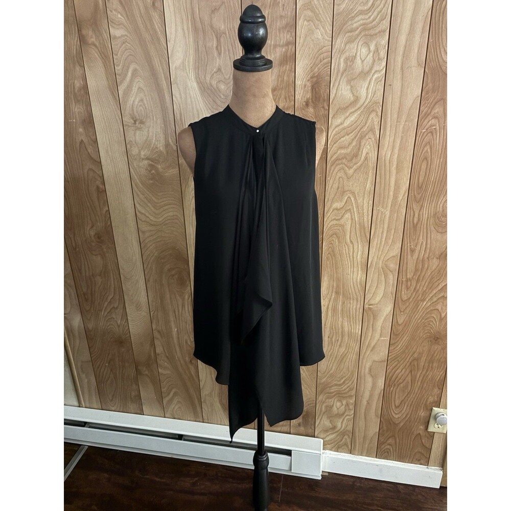 H&M Women’s Sleeveless Black Button Up Front Shirt‎ Size 8 US Medium M